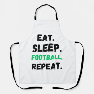 Eten Slapen Voetbal Herhalen Schattig Eten Slapen Schort