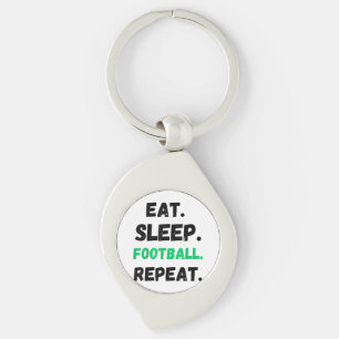 Eten Slapen Voetbal Herhalen Schattig Eten Slapen Sleutelhanger