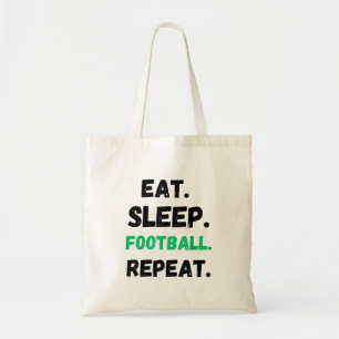 Eten Slapen Voetbal Herhalen Schattig Eten Slapen Tote Bag