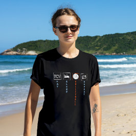 Eten, slapen, volleybal, T-shirt herhalen