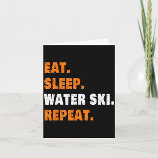Eten slapen waterski herhalen  kaart