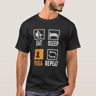 Eten Slapen Yoga Herhalen T-shirt