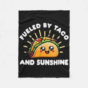 Eten van Taco en Zonneschijn - Tacos en Mexicaans Fleece Deken