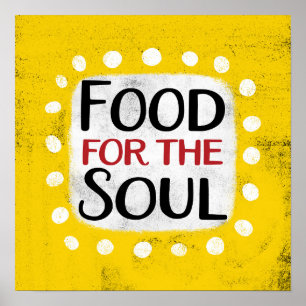 Eten voor de Soul Poster Wall Art