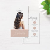 Étendeurs de cheveux foncés Soin Hang Tag Card (Bureau)