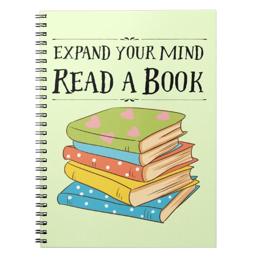 Étendez votre esprit ... lire un carnet de livre (Devant)