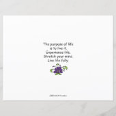 Étendez votre feuille papier Mind_Flat 11 po x 8,5 (Dos)