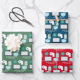 Étendre Joy Not Germs 2020 masque virus papier toi