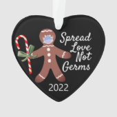 Étendre Love Not Germs Covid 19 Gingerbread 2020 (dos)
