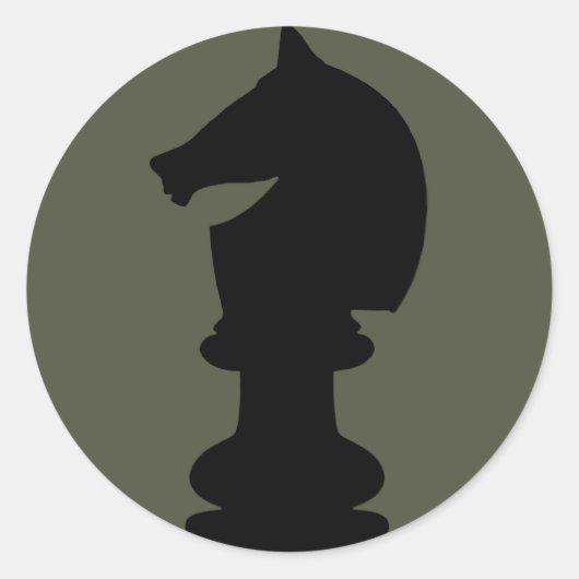 Étendue Sticker Casquette, pièce d'échecs Chevalie (Devant)