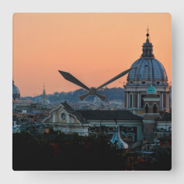 Eternal Beauty of Rome Vierkante Klok