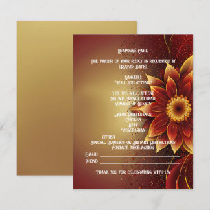 Eternal Bloom: Tijdloze viering van liefde RSVP Kaartje