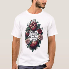 Eternal Bloom Timeless Love Entwined Hearts T-Shir T-shirt