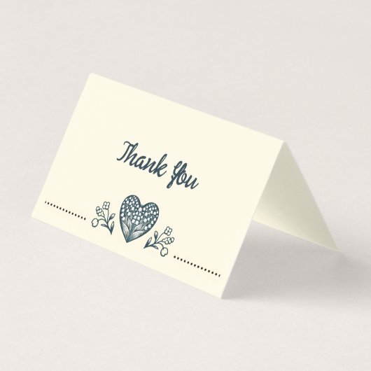 Eternal Blooms Bruiloft Dank u Kaarten (Voorkant)