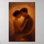 Eternal Embrace – Celestial Romance Art Poster (Voorkant)
