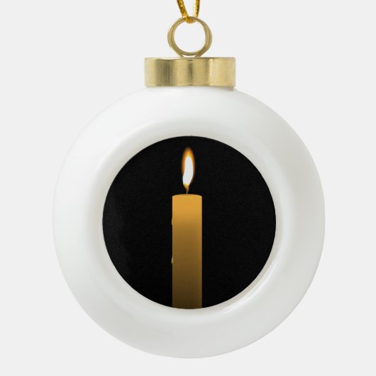 Eternal Flame Keramische Bal Ornament (Voorkant)