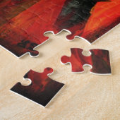 Eternal Flame Mixed Media Horror Gothic Originele Legpuzzel (Zijkant)