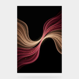 Eternal Flow of Love — Abstract Romantic Art Acryl Bord