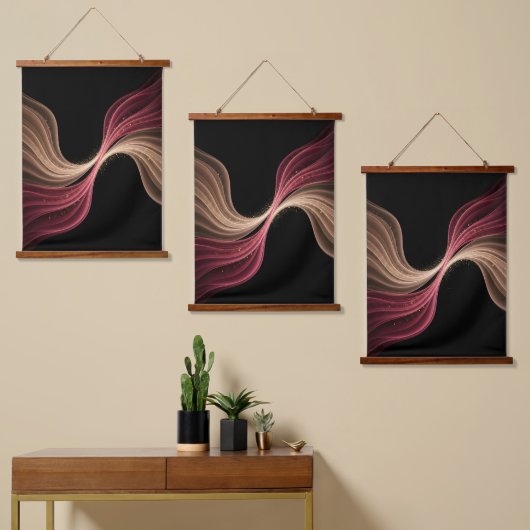 Eternal Flow of Love — Abstract Romantic Art Hangend Wandkleed (Asymmetrisch)