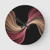 Eternal Flow of Love — Abstract Romantic Art Ronde Klok (Voorkant)