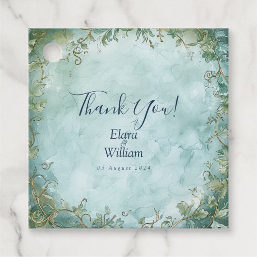 Eternal Grace Fantasy Wedding Bedankjes Labels (Voorkant)