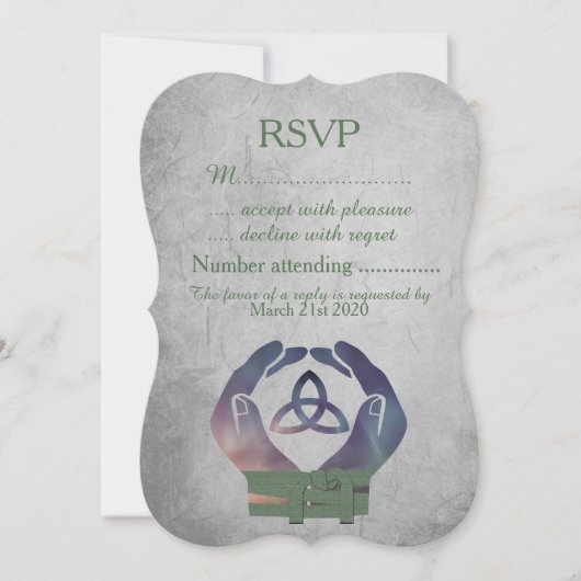 Eternal Handfasting RSVP Retourkaart Kaart (Voorkant)