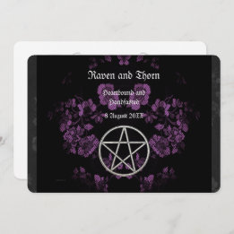 Eternal Handfasting/Weddenschap Pentacle Lavender  Kaart