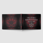 Eternal Handfasting/Weddenschap Pentacle Red Suite Gastenboek (Volledig)