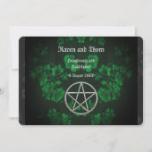 Eternal Handfasting/Wedding Pentacle Green Ste Kaart (Voorkant)