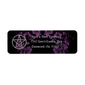Eternal Handfasting/Wedding Pentacle Lavendar Ste Etiket (Voorkant)