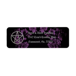 Eternal Handfasting/Wedding Pentacle Lavendar Ste Etiket