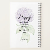 Eternal Happiness 2-Sided Notebook with Hydrangea Notitieboek (Achterkant)