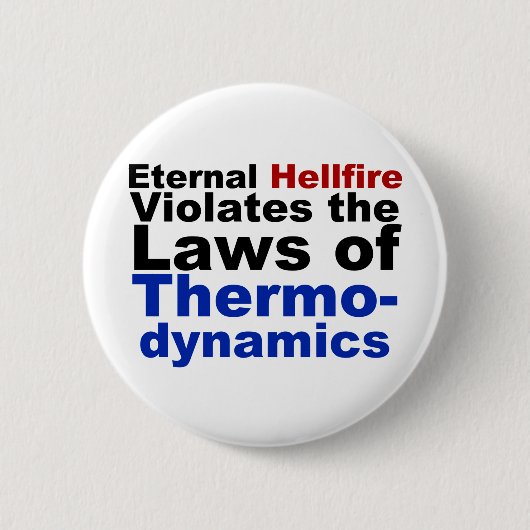 Eternal Hellfire schendt de thermodynamica Ronde Button 5,7 Cm (Voorkant)