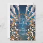 Eternal Love Baroque Floral Faire-part de mariage (Devant)