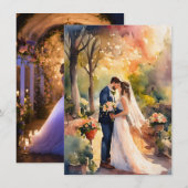 Eternal Love : Elegant Wedding Invitation (Devant / Derrière)