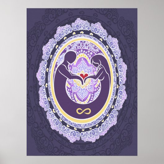 Eternal Love Mandala Poster (Voorkant)