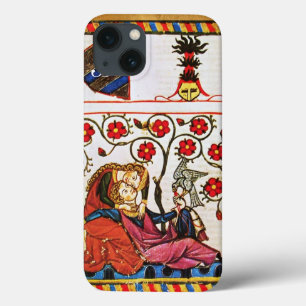 ETERNAL-LOVE MONOGRAM-perkament iPhone 13 Hoesje