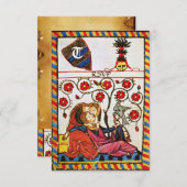 ETERNAL LOVE MONOGRAM rsvp Aankondiging (Voorkant / Achterkant)