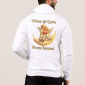 Eternal Love on a Crescent Moon Hoodie (Achterkant)