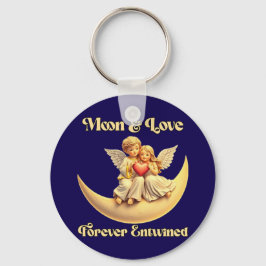 Eternal Love on a Crescent Moon Sleutelhanger