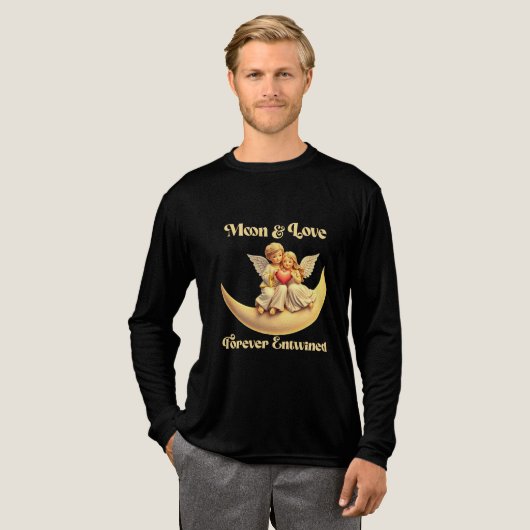 Eternal Love on a Crescent Moon Tri-Blend Shirt (Voorkant)