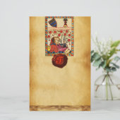 ETERNAL LOVE PARCHMENT RED WAX SEAL MONOGRAM BRIEFPAPIER (Staand voorkant)