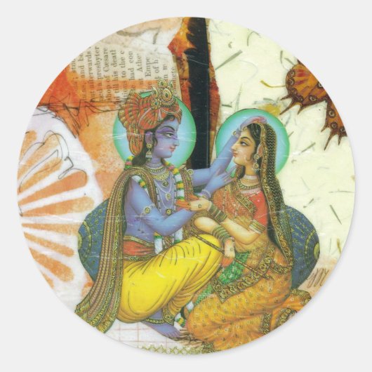 Eternal Love Ronde Sticker (Voorkant)