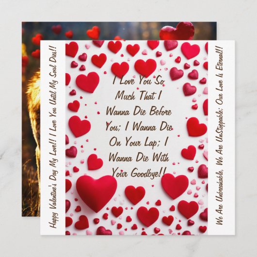 Eternal Love Unleashed : Carte de Saint Valentin (Devant / Derrière)