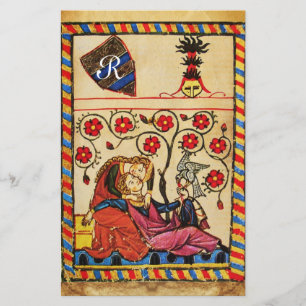 ETERNAL LOVE VALENTIJNSDAG PARCHTIEMONOGRAM BRIEFPAPIER