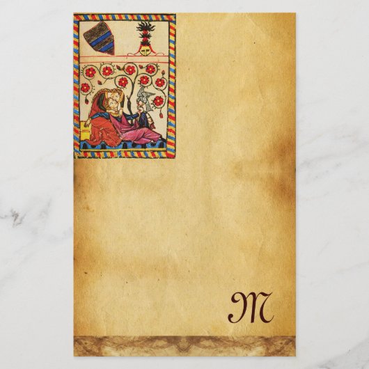 ETERNAL LOVE VALENTIJNSDAG PARCHTIEMONOGRAM BRIEFPAPIER (Voorkant)