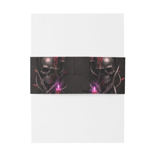 Eternal Night Gothic Vampire Wedding Dark Romance Uitnodigingen Wikkel (Achterkant Voorbeeld)