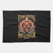 Eternal Nightfall Halloween Skull Pumpkin Theedoek (Horizontaal)