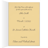 Eternal Rest Mass Offering Card (Intérieur (Droit))