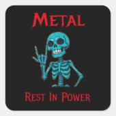 Eternal Riffs Vierkante Sticker (Voorkant)